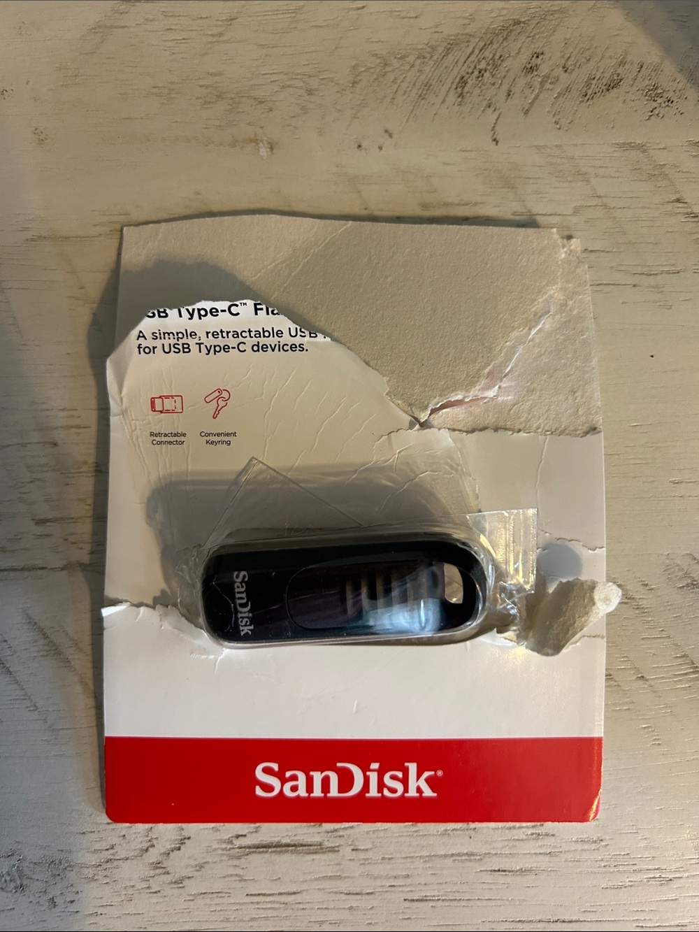 SanDisk Ultra Slider USB Type-C Flash Drive, specifically the 256 GB model